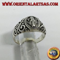 Anillo de plata de la Virgen Milagrosa.
