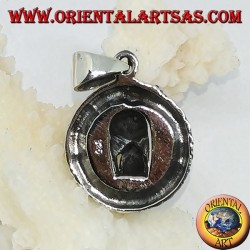 Pendentif en argent, dragon Ouroboros Uroboro avec tête de mort