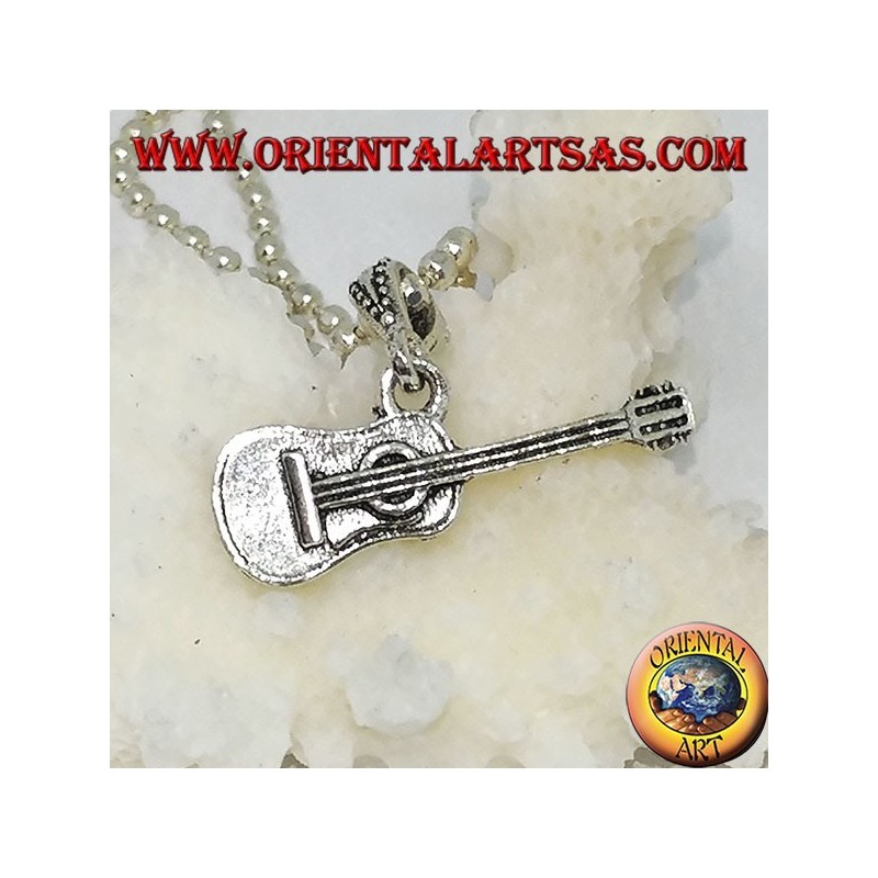 Classic silver pendant guitar