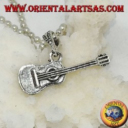Classic silver pendant guitar