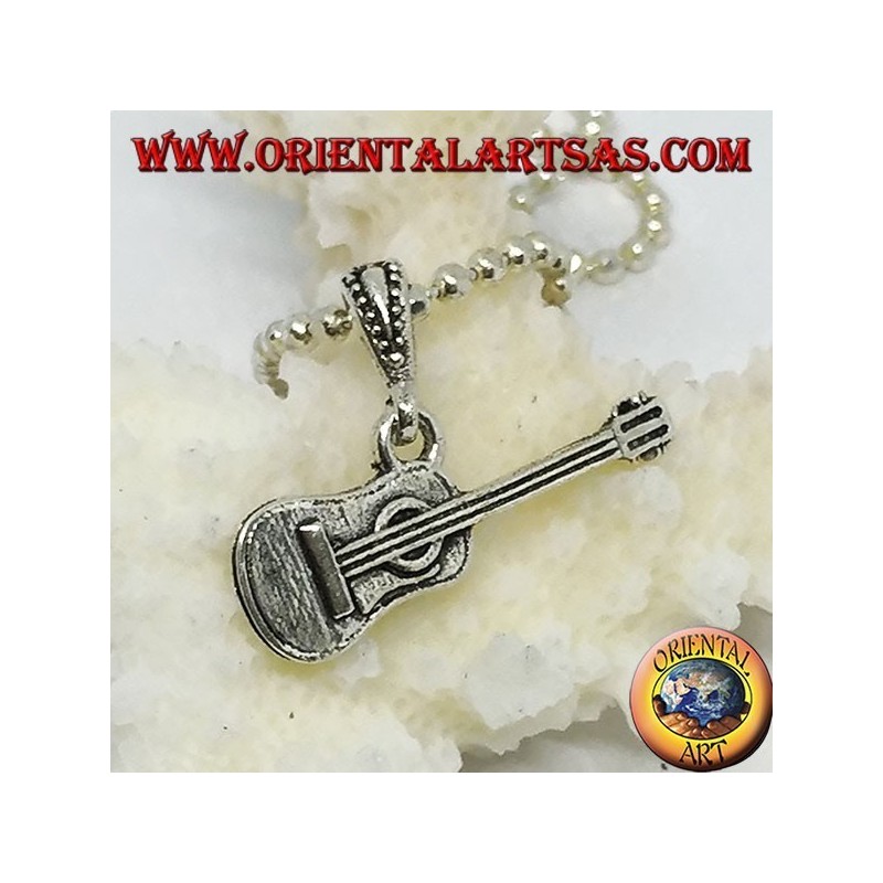 Ciondolo Chitarra Classica Argento 925 - Gioiello Musicista | Oriental Art