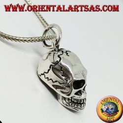 Colgante de plata con forma de calavera, homo sapiens.