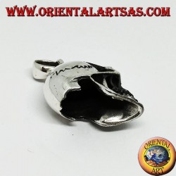 Colgante calavera en plata 925, homo sapiens.