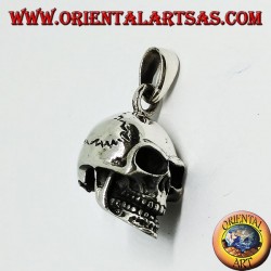 Colgante calavera en plata 925, homo sapiens.