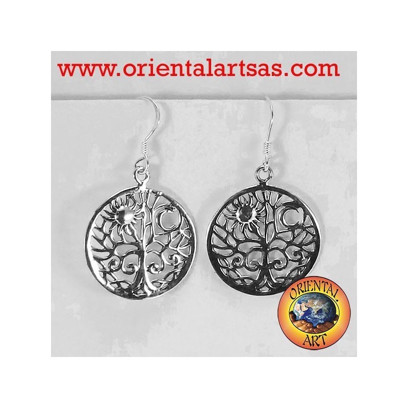 boucles d'oreilles arbre de vie