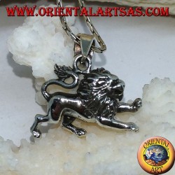 Pendant in 925 ‰ silver in the shape of a lion