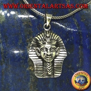 Ciondolo in argento della  maschera funeraria di Tutankhamon
