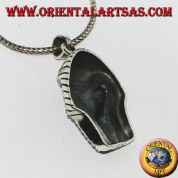 Silver pendant of Tutankhamun's funerary mask