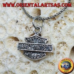 Silver pendant, Harley Davidson medium shield