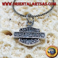 Silver pendant, Harley Davidson medium shield