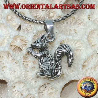 Pendentif en argent 925 l'écureuil