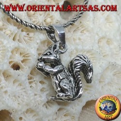 Pendant made of 925 silver the squirrel
