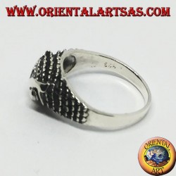 Silver ring with owl's head (small)