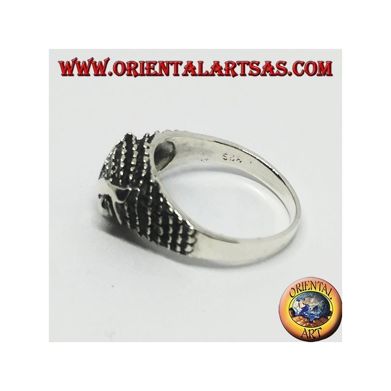 Anello in argento con testa di gufo (piccolo)