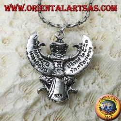 Colgante de plata de Garuda tailandés Phra Khrut Pha