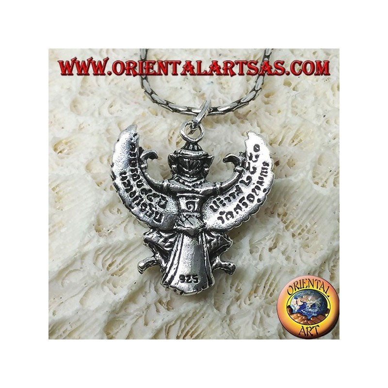 Ciondolo in argento del Garuda Thailandese , Phra Khrut Pha
