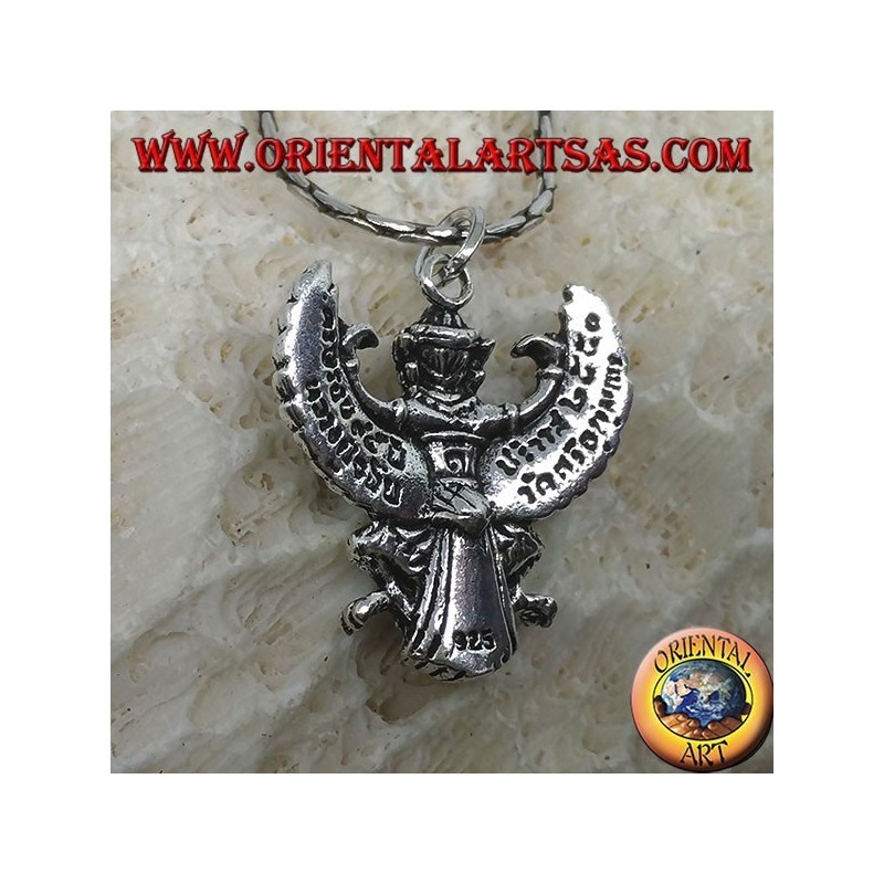 Ciondolo in argento del Garuda Thailandese , Phra Khrut Pha