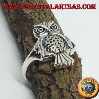 Anillo de plata con lechuza (entera)