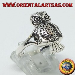 Silver ring with owl (whole)