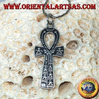 Ägyptischer Kreuzanhänger Ankh Symbol des ewigen Lebens in Silber