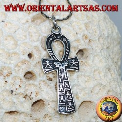 Egyptian cross pendant Ankh symbol of eternal life in silver