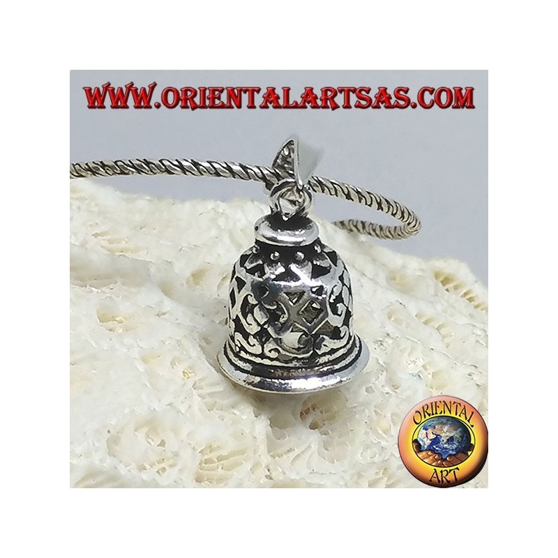 Pendentif en argent, petite cloche