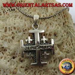 Silver pendant Jerusalem Cross of the Knights of the Holy Sepulcher