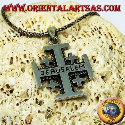 Silberanhänger Jerusalem Kreuz der Ritter des Heiligen Grabes
