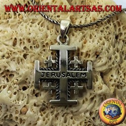 Colgante de plata de la Cruz de Jerusalén de los Caballeros del Santo Sepulcro