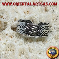 Silberring für Füße oder Phalanx, Federn