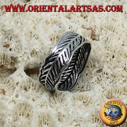 Silver ring for feet or phalanx, feathers