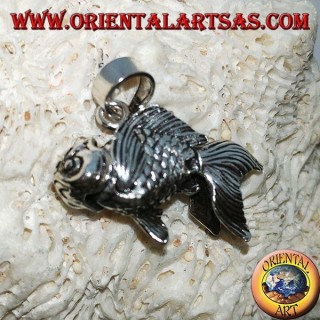 Colgante móvil goldfish plata