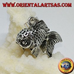 Colgante móvil goldfish plata