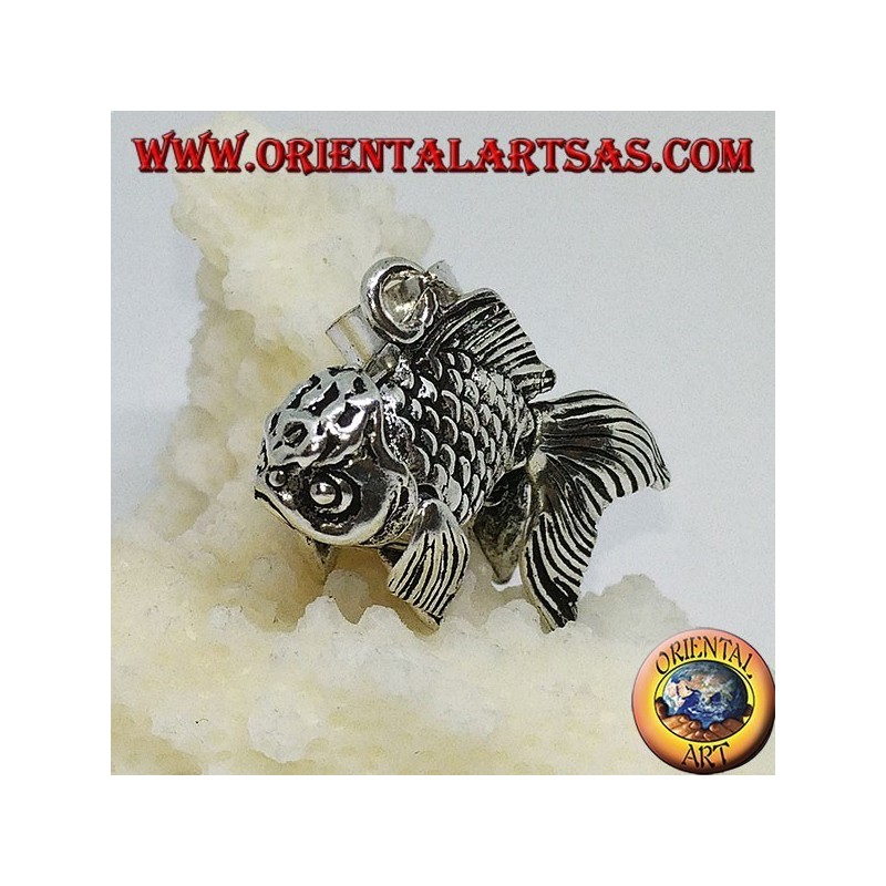 Colgante móvil goldfish plata