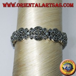 Silberarmbänder im Markasit-Barockstil