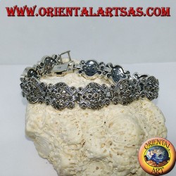 Silberarmbänder im Markasit-Barockstil