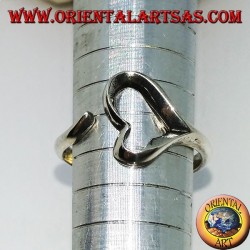 Silberring durchbrochenes Herz, Symbol der Liebe