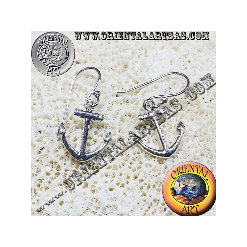 Anchor Ohrringe in Silber