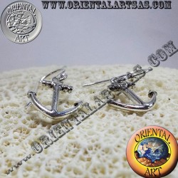 Pendientes de anclaje en plata