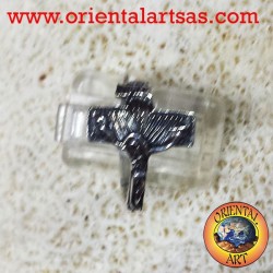 silver crucifix ring