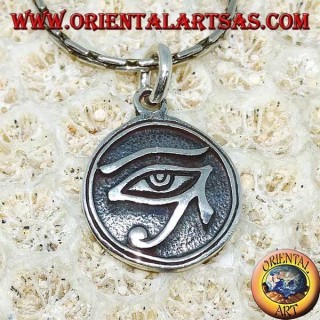 Ciondolo in argento,occhio di Horus intagliato (piccolo)
