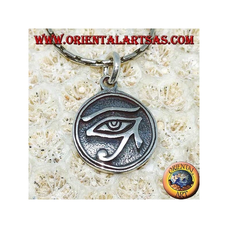 Ciondolo in argento,occhio di Horus intagliato (piccolo)