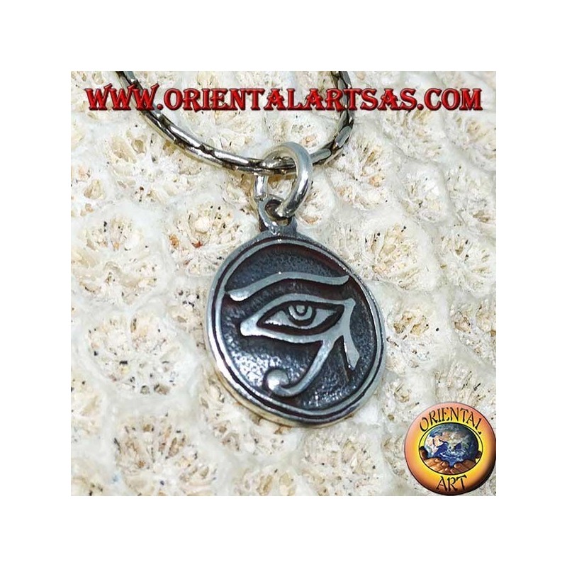 Silber Anhänger, Horus Geschnitztes Auge (Klein)
