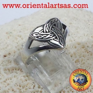 Anillo nudo de Triquetra del Celtic