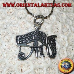 Silberanhänger, Auge des Ra, Auge des Horus mit Kobra, Das Auge der Vorsehung