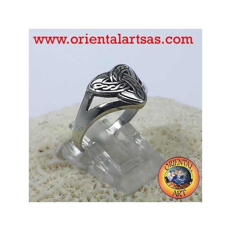 Anillo nudo de Triquetra del Celtic