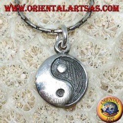 Silberanhänger Yin Yang Flachrelief Tao, Der Taijitu (T'ai Chi T'u)