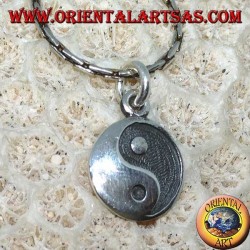 Colgante de plata yin yang bajo relieve Tao, El Taijitu (T'ai Chi T'u)