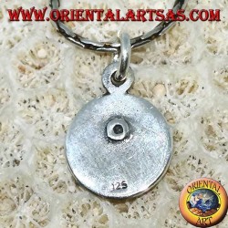 Colgante de plata yin yang bajo relieve Tao, El Taijitu (T'ai Chi T'u)