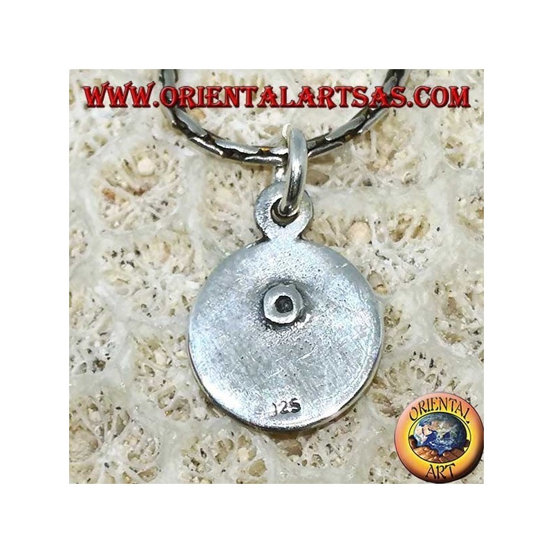 Pendentif en argent yin yang bas relief Tao, Le Taijitu (T'ai Chi T'u)